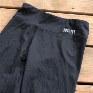Black justice size 12 leggings